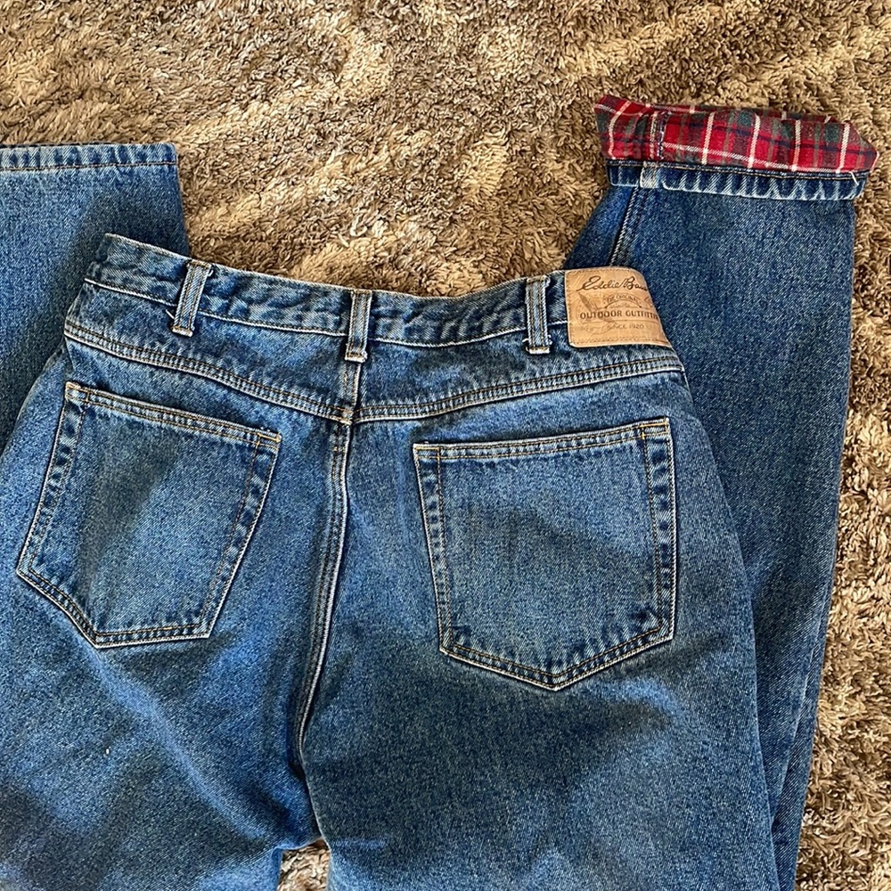 Eddie Bauer lined jeans. - Picture 3 of 3